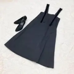 ✨美品✨Cheerful チアフル　ジャンパースカート【38】ブラック　日本製