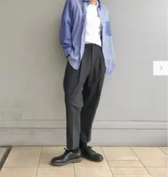 エクストラファインコットンブロード　ストライプシャツ