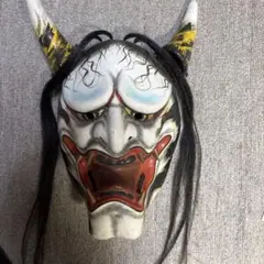 石見神楽・神楽面　和紙製。【我が家の魔除けとして…】。 石見神楽・神楽面 和紙製。【我が家の魔除けとして…】。 - メルカリ
