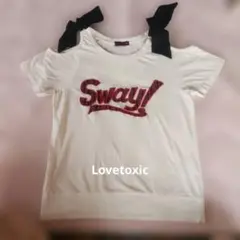半袖肩開きTシャツのサムネイル