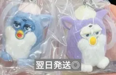 레트로 ファービー めじるし 가챠 マスコットふわふわフロッキー 2개 세트