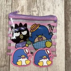 スシロー✕はぴたんぶい　ファスナーポーチ　タキシードサム特典2つ付き