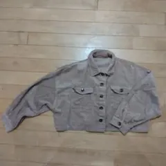 ベージュ コーデュロイ ジャケット M