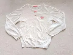 Kissy Drop ホワイトカーディガン 130cm