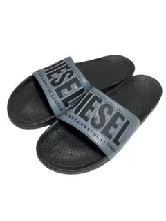 DIESEL ディーゼル スライドサンダル 26cm グレー ブラック 美品のサムネイル