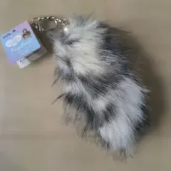 amifa ファーしっぽキーホルダー ヒョウ柄