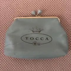 TOCCA がま口ポーチ　小物入れ　ライトブルーのサムネイル