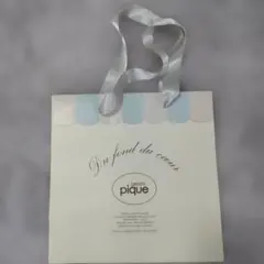 gelato pique ショップ袋 水色ストライプ