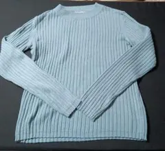 MOUSSY リブ編み 長袖ニットセーター