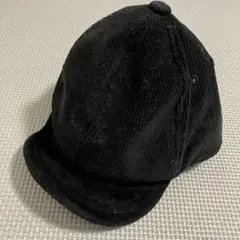グローバルワーク　51〜53cm 黒 コーデュロイ キャップ 帽子 秋冬