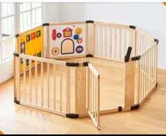 日本育児　木のミュージカルキッズランドDX ベビーサークル