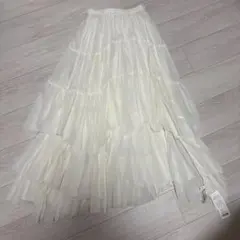 【タグ付新品】CASA FLINE♡ コットンティアードスカート