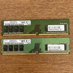 Samsung 8GB DDR4 メモリ PC4-2666V 2枚　16gb