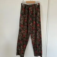 美品✨【S】ワイドパンツ花柄ワイドパンツ　レディースパンツ