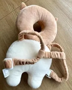 猫型安全クッション ベージュ