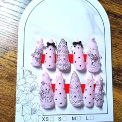 ネイルチップ ハンドメイド 地雷系 量産型