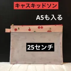 ☆ 大きめ！A5のノートも入るキャスキッドソン　ラミネート生地　ハンドメイド