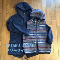 FREAK'S STORE ライナー付きモッズコート レディース F ネイビー