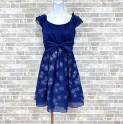 ドレス Shes ワンピース 青系 カラードレス 発表会 イベント 送料無料