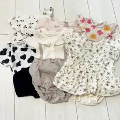 ベビー服 バースデイ 牛柄 小花柄 ミッキー futafuta 夏服 まとめ売り