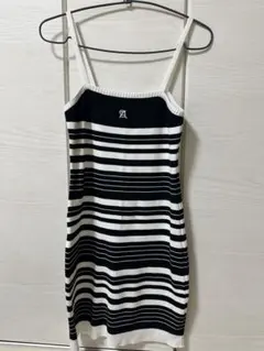 ボーダーワンピース M