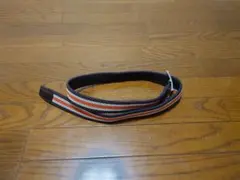 ストライプデザイン ベルト ブラウン×オレンジ