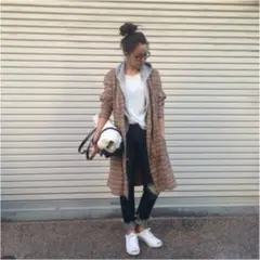 todayful チェックガウン