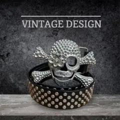 スカルスタッズベルト 美品 Y2K