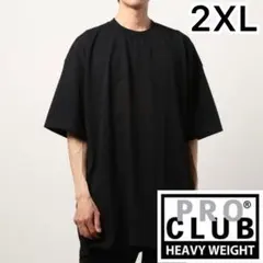 ⑨2XL プロクラブ 黒ブラック ヘビーウェイト 半袖Tシャツ