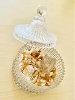 浄化セット キャニスター さざれ石 シトリン 水晶ポイント