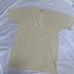 【M】Healthknit ヘンリーネックTシャツ ヘルスニット ナチュラルのサムネイル