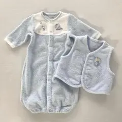 ファミリア ツーウェイオールとベスト 水色　2点まとめ売り　50～