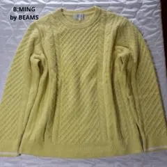 ビーミングバイビームス B:MING by BEAMS ニットセーター 黄色Sのサムネイル