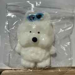 クマのキャラクター ホワイト サングラス付き スクイーズ