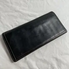 ポールスミス　長財布　ブラック　マルチストライプ　レザー