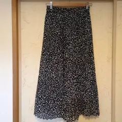 GU アニマル柄プリーツロングスカート　Ssize