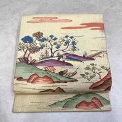 1255 新品 紬（つむぎ）の帯 袋名古屋帯 正絹 織の帯 - メルカリ