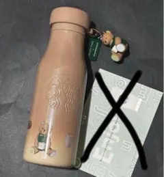 スターバックス ジェラピケ ベアチャーム付きステンレスボトル ピンク