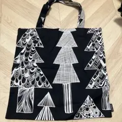 Marimekko トートバッグ クウシコッサ ブラックのサムネイル
