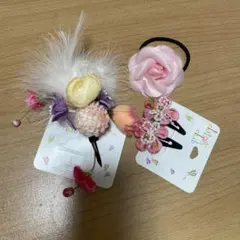 フラワーヘアアクセサリー2個セット