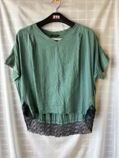 pas de calais 半袖カットソー レース切替のサムネイル