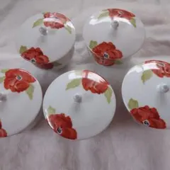 東洋陶器　小倉　現TOTO アンティーク　花柄　金彩　戦前　パスタ皿6枚セット 大倉陶園 - 大倉陶園 22.5cm深皿 三色小花柄 金彩 パスタ スープ