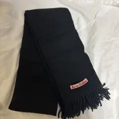 Acne Studios 黒 大判マフラー