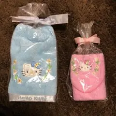 Hello Kitty タオルセット 青とピンク