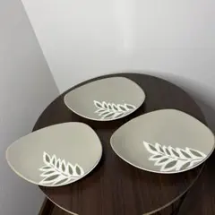 Toyotoki トヨトキ 楕円皿 3枚セット 小皿 取り皿 北欧風 レトロ