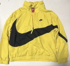 NIKE ハーフジップ ナイロンジャケット イエロー XL アノラックのサムネイル