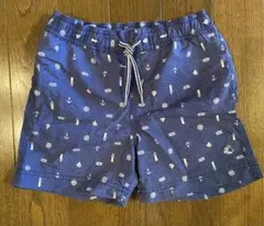 プチバトー　ネイビー海柄ベビー水着（男の子）