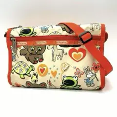 LeSportsac スモールショルダーバッグ 動物柄 猫 うさぎ カエル
