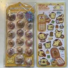 【正規品】ポムポムプリン サンリオ カプセルポップシール 平成はっぴーフォン
