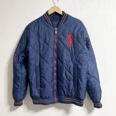 美品　ポロ　ラルフローレン　現行タグ　ポニー刺繍　キルティングジャケット　L